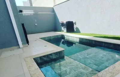 Excelente casa no condominio new ville 4 dormitórios piscina