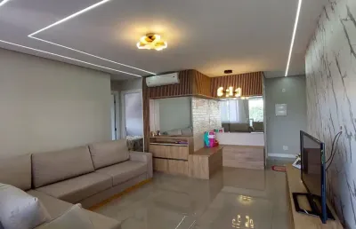 Lindo apt acqua park alphaville planta de 69m2 com 2 vagas c mobilia