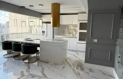 Cobertura triplex 170m2 3 dorms 2 vagas em alphaville 18 do forte.