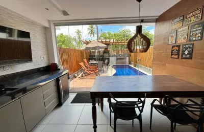 Duplex com 3 quartos, churrasqueira e piscina privativa