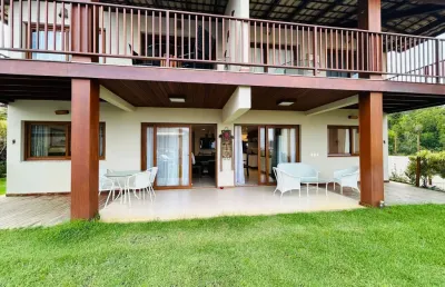 Casa completa com 4 suites e vista mar - oahu imbassai