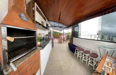 Cobertura com 3 quartos, caiçara, praia grande - r$ 780 mil, cod: 4695