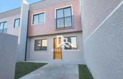 Sobrado com 3 dormitórios à venda, 91 m² por r$ 530.000,00 - santa cândida - curitiba/pr