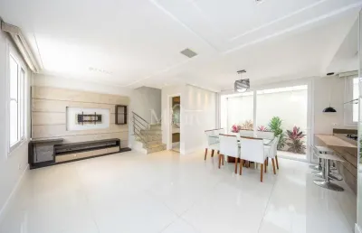Casa em condomínio fechado com 3 quartos à venda na rua simão lissa, 335, santo inácio, curitiba, 160 m2 por r$ 1.200.000