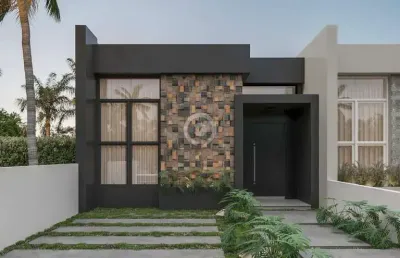 Casa à venda em estância velha, rosas, com 2 quartos, com 70 m²