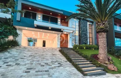 Casa à venda em estância velha, encosta do sol, com 3 suítes, com 408 m², horizon clube residencial