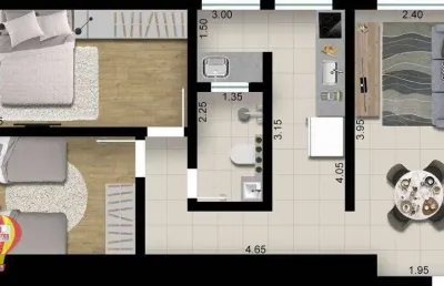 Apartamento com 2 quartos para alugar na Rua Romilda Peragallo Acquaviva, Jardim Wanel Ville V, Sorocaba