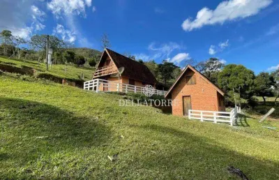Sítio  com  2 chalés, 4 dormitórios, 21.000 mil metros quadrados, à venda, por r$ 630.000 - laranjeiras de caldas - caldas/mg