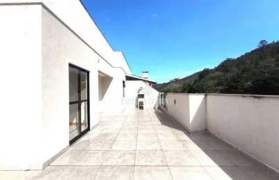 Cobertura com 2 dormitórios à venda, 157 m² por r$ 560.000,00 - vargem grande - teresópolis/rj