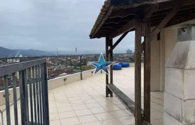Cobertura com 2 dormitórios à venda, 127 m² por r$ 450.000,00 - caiçara - praia grande/sp