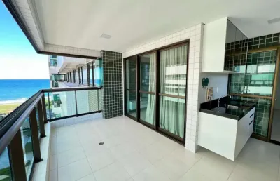 Apartamento à beira mar de guaxuma com 3 dormitórios sendo 1 suíte - 114m²