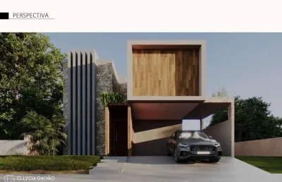 Casa com 3 suítes sendo uma master + closet em condomínio fechado - 268m²