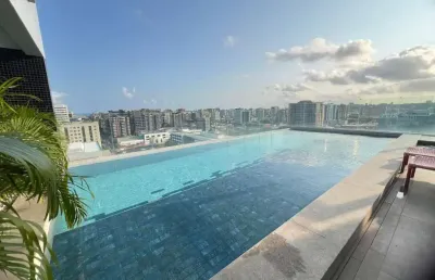 Quarto e sala à 1 quadra da praia de jatiúca - 44,50m²