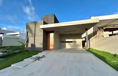 Casa com 3 suítes em condomínio fechado em marechal deodoro - 360m²