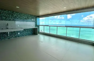 Apartamento á beira mar de cruz das almas com 4 suítes + closet - 259m²