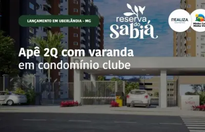 Apartamentos de 2 quartos e varanda em um condomínio clube completo.