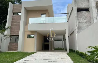 Casa duplex em rua privativa à venda, 170 m² por r$ 799.000 - pires façanha - eusébio/ce