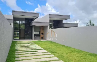 Ateção ultima unidade dessa casa exclusiva ! casa com 4 suítes  à venda, 137 m² por r$ 580.000 - eusébio - eusébio/ce
