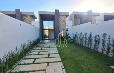 Atenção  ultimas unidades !! excelente casas planas com 3 suítes  à venda, 101 m² por r$ 489.700 - eusébio - tamatanduba/ce