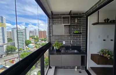 Lindo! mobiliado com requinte, prédio de alto padrão!!
