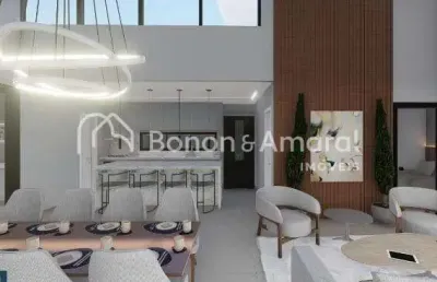 Casa térrea à venda no condomínio tamboré, jaguariúna.