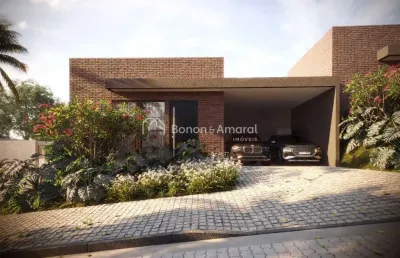 Casa térrea em condomínio com 3 suítes, sala dois ambientes, 5 banheiros e 2 vagas na garagem - unidade 10