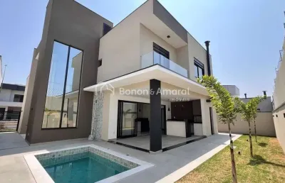 Casa de condomínio com 241 m² e 3 quartos, no residencial mont&#39;alcino em valinhos/sp