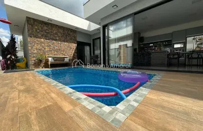 Casa térrea à venda no condomínio terras do cancioneiro, parque brasil 500, paulínia.