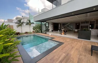 &#34;casa espetacular no condomínio alphaville dom pedro 2 com piscina aquecida e acabamentos de alto padrão&#34;
