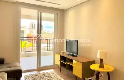 Apartamento mobiliado com 82m² no bairro taquaral, em campinas - sp
