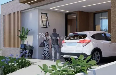 Casa térrea nova à venda no condomínio residencial club santorini, paulínia
