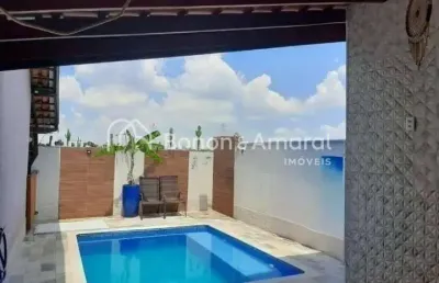 Casa a venda com 3 quartos e piscina em paulínia, sp