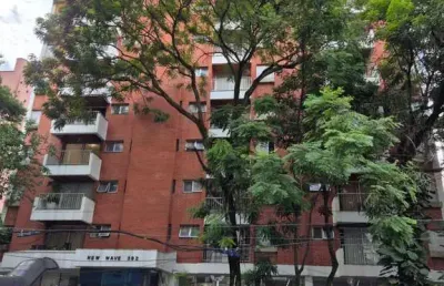 Moema alameda dos aicás 1 dorm, 1 vaga, lazer, lavanderia coletiva