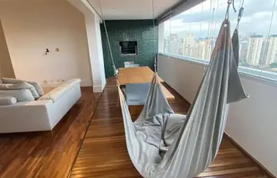 Mobiliado-terraço gourmet-vista panorâmica-lazer de clube-ar condicionado