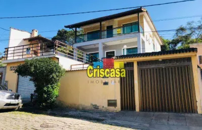 Casa com 4 dormitórios à venda, 277 m² por r$ 800.000,00 - casa grande - rio das ostras/rj