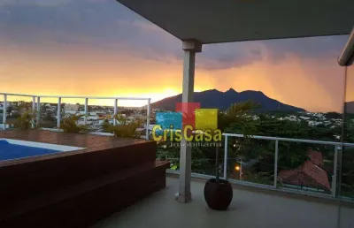 Cobertura à venda, 255 m² por r$ 980.000,00 - extensão do bosque - rio das ostras/rj