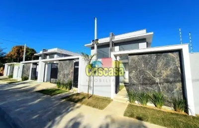 Casa com 3 dormitórios à venda, 75 m² por r$ 380.000,00 - extensão serramar - rio das ostras/rj