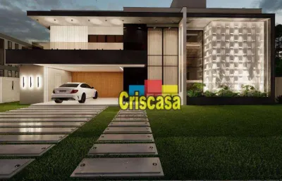 Casa de alto padrão com 5 dormitórios à venda, 300 m² por r$ 1.800.000 - viverde i - rio das ostras/rj