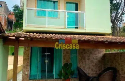 Casa com 4 dormitórios à venda, 300 m² por r$ 550.000,00 - extensão serramar - rio das ostras/rj