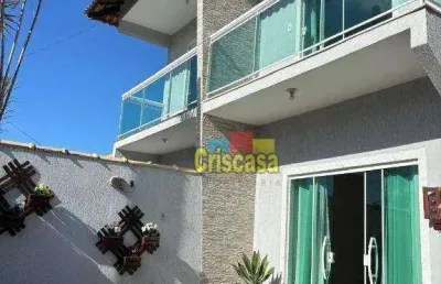 Casa com 2 dormitórios à venda, 120 m² por r$ 480.000,00 - serramar - rio das ostras/rj