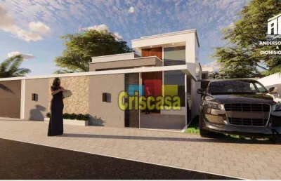 Casa com 2 dormitórios à venda, 60 m² por r$ 350.000,00 - praia mar - rio das ostras/rj