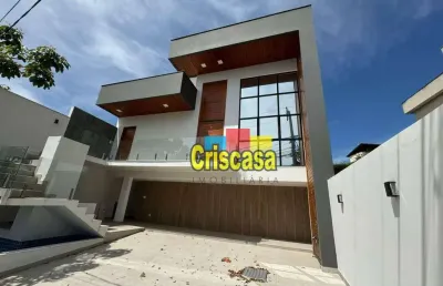 Casa com 3 dormitórios, 226 m² - venda por r$ 1.390.000,00 ou aluguel por r$ 9.588,33 - vale dos cristais - macaé/rj