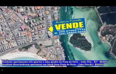 Apartamento com 3 quartos à venda na Avenida do Contorno, Centro, Cabo Frio