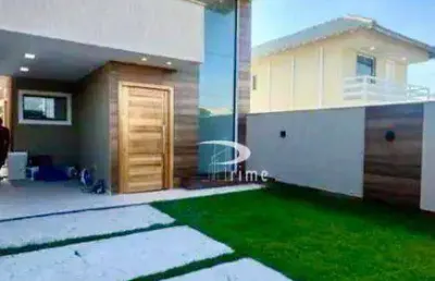 Casa com 3 dormitórios à venda, 100 m² por r$ 530.000,00 - jardim atlântico leste (itaipuaçu) - maricá/rj