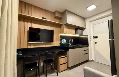 Apartamento mobiliado com 1 dormitório para alugar, 24 m² por r$ 3.050/mês - vila butantã - são paulo/sp