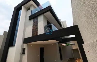 Casa em condomínio fechado com 3 quartos à venda na rua jorge de poli, 113, xaxim, curitiba por r$ 850.000