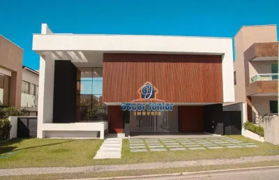 Luxuosa casa duplex em condomínio fechado com 5 suítes, por r$ 5.900.000 - condomínio alphaville fortaleza residencial - eusébio/ce