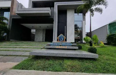 Casa duplex em condomínio fechado com 4 quartos (3 suítes) + closet e varanda gourmet, 272 m² por r$ 1.590.000 - cidade alpha - eusébio/ce