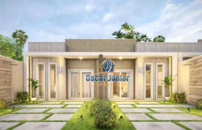 Encantadoras casas planas (imóvel na planta) com 3 quartos (1 suíte), 80 m² por r$ 234.000 - guajiru - caucaia/ce