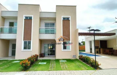 Casa duplex em condomínio fechado com 3 quartos (2 suítes) + wc social, 97 m² por a partir de r$ 417.515,16 - eusébio - eusébio/ce.